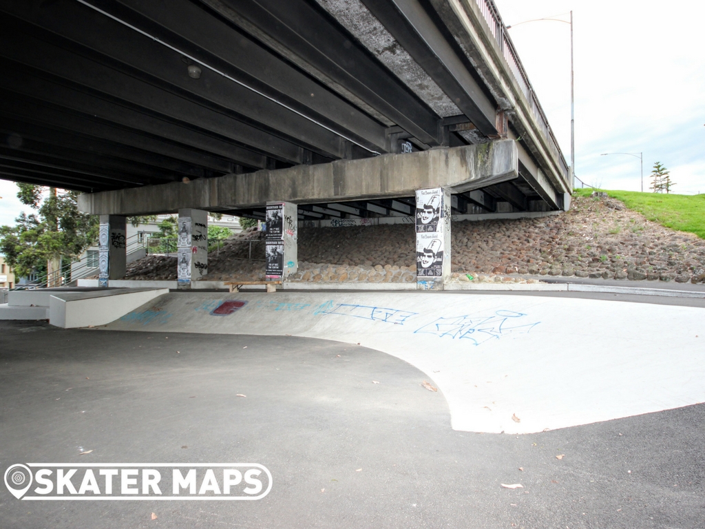 North Melbourne Skatepark, Northbank