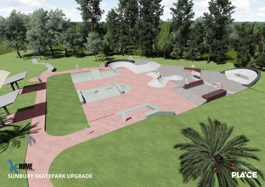 Sunbury Skatepark Upgrade Designs